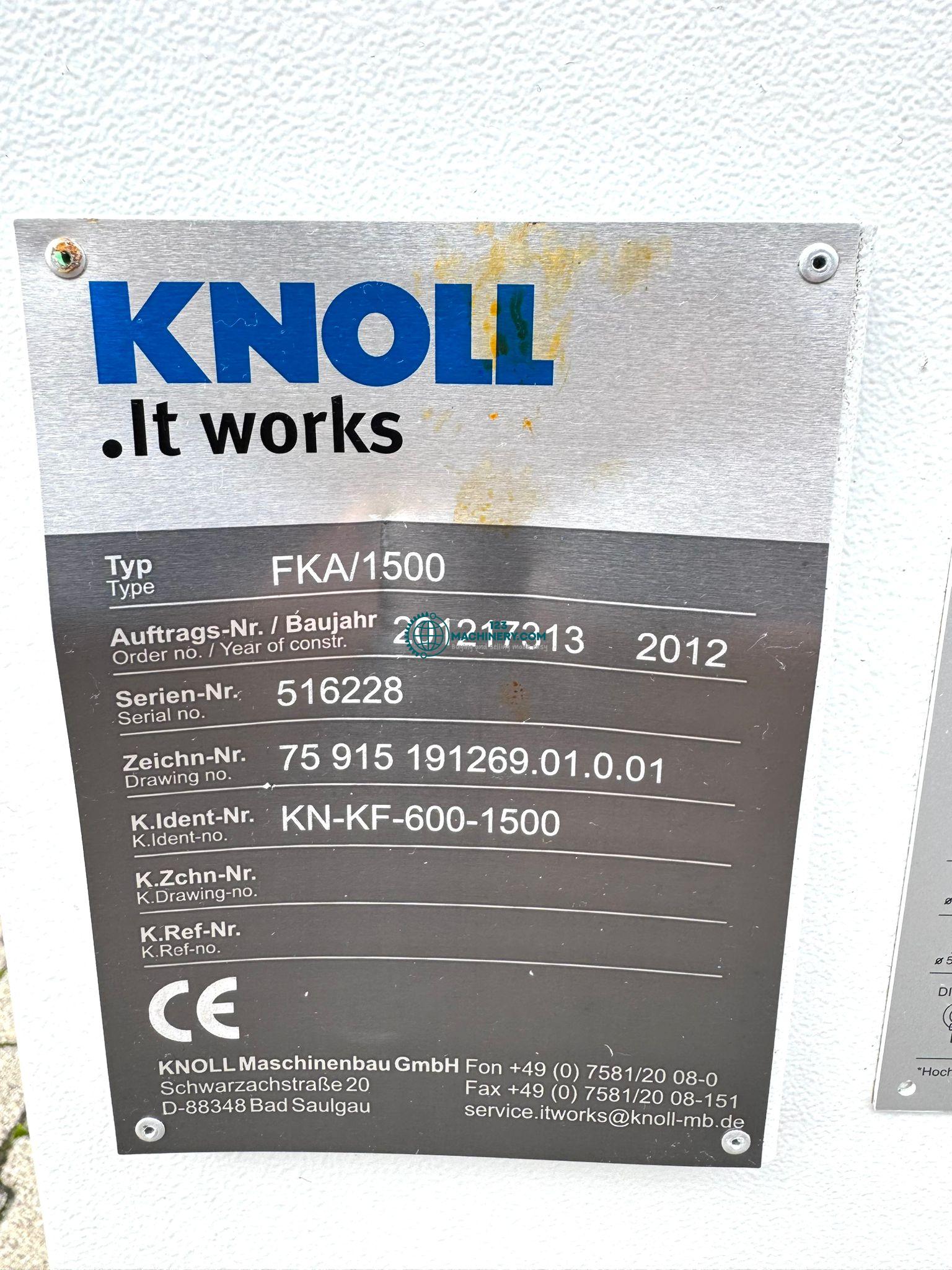 Kühlmittel - Filteranlage KNOLL KF 600 / 1500